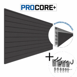 Proslat Store 6 PROCORE+ Black Carbon Fiber Slatwall Mini Bundle
